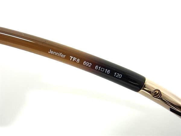 TOM FORD トムフォード サングラス JENNIFER ビッグフレーム TF8 692 ブラウン系 プラスチック ユニセックス 超美品