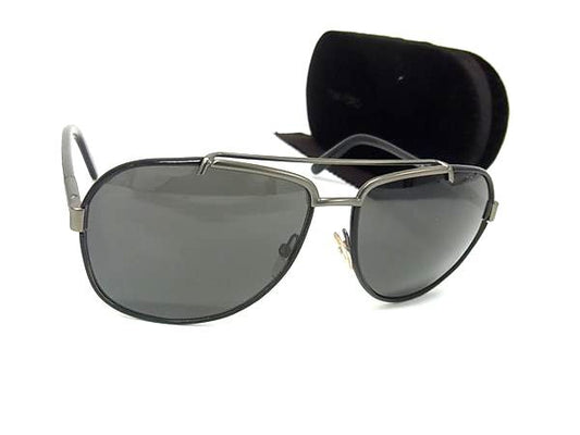 TOM FORD トムフォード サングラス Miguel TF148 09A ブラック プラスチック メタル メンズ ティアドロップ 超美品