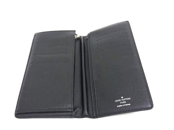 LOUIS VUITTON ルイヴィトン 財布 ダミエグラフィット ポルトフォイユ ブラザ N62665 ブラック系 PVC レザー メンズ 二つ折り長財布 シルバー金具
