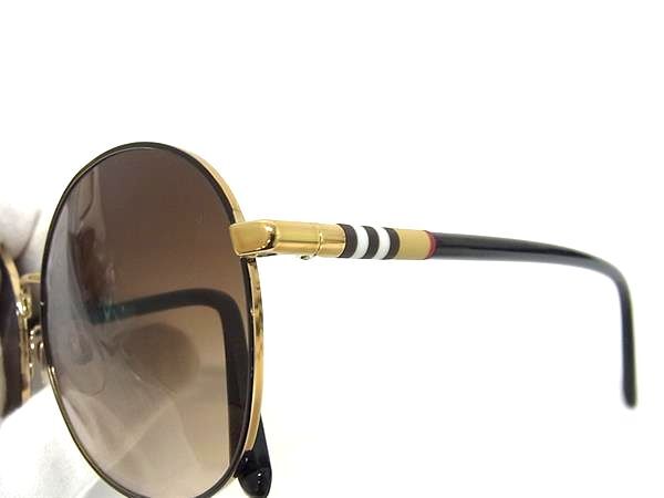 BURBERRY バーバリー サングラス - B 3094 ブラウン ブラック プラスチック メタル ユニセックス 超美品