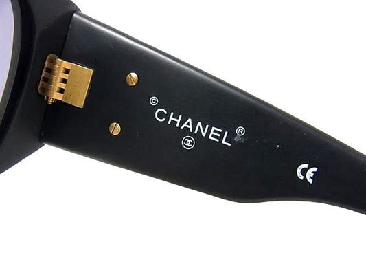CHANEL シャネル サングラス ココマーク 01451 90405 ブラック プラスチック ユニセックス ゴールド金具