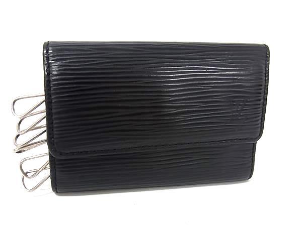 LOUIS VUITTON ルイヴィトン キーケース ミュルティクレ6 M63812 ブラック エピ ユニセックス シルバー金具