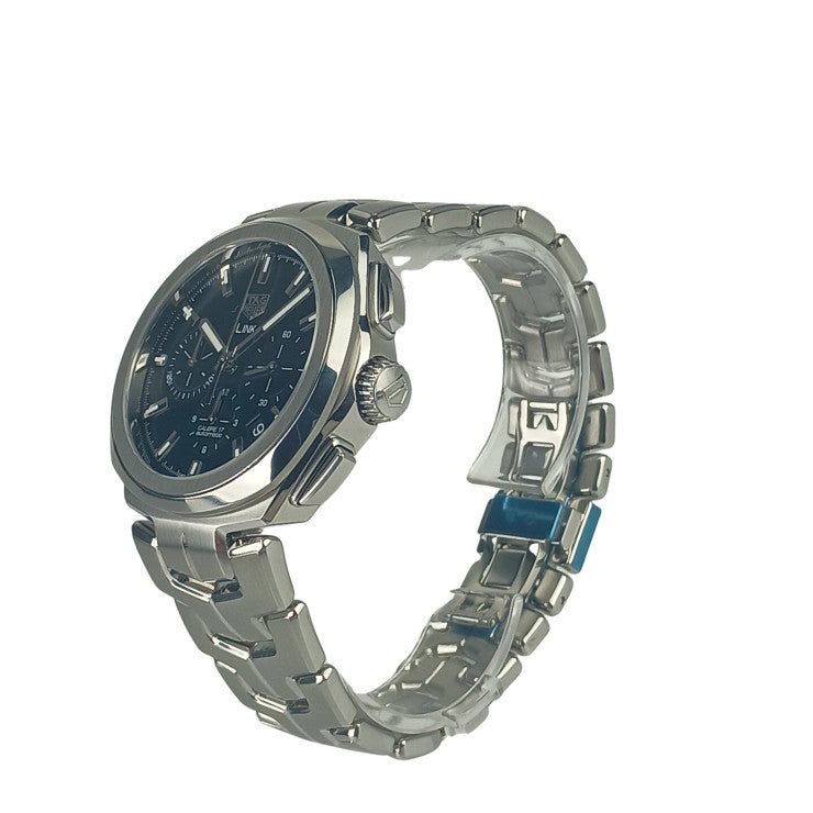 TAG Heuer タグホイヤー 腕時計 リンク キャリバー17 クロノグラフ CBC2110.BA0603 シルバー ブラック文字盤 ステンレス メンズ 自動巻き アナログ 新古未使用展示品
