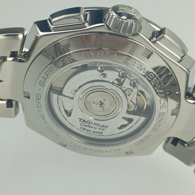 TAG Heuer タグホイヤー 腕時計 リンク キャリバー17 クロノグラフ CBC2110.BA0603 シルバー ブラック文字盤 ステンレス メンズ 自動巻き アナログ 新古未使用展示品
