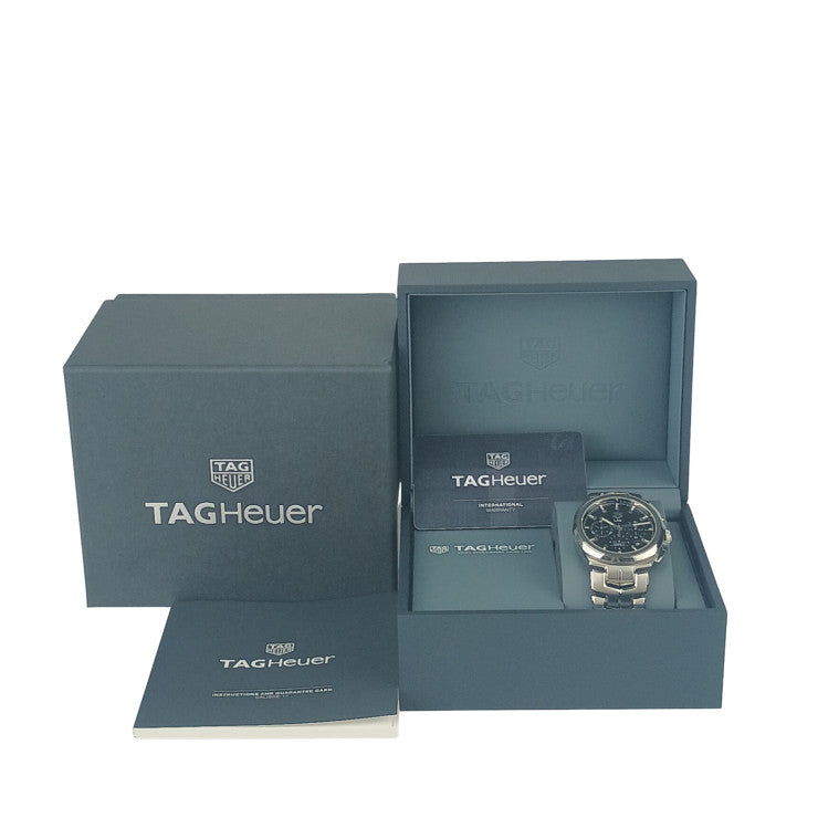 TAG Heuer タグホイヤー 腕時計 リンク キャリバー17 クロノグラフ CBC2110.BA0603 シルバー ブラック文字盤 ステンレス メンズ 自動巻き アナログ 新古未使用展示品