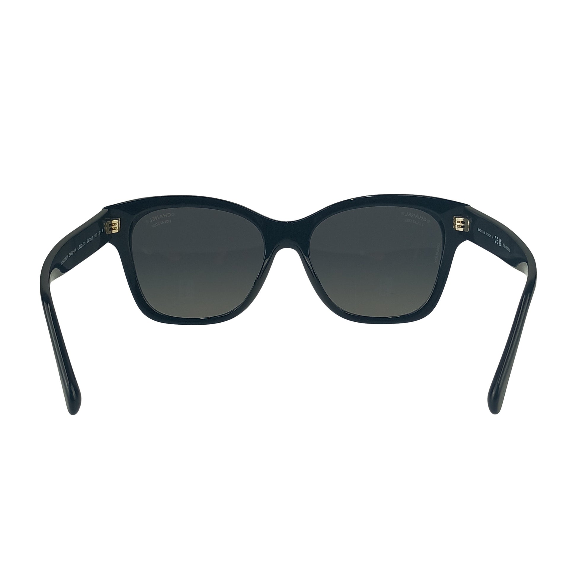 CHANEL シャネル アイウェア POLARIZED サングラス 5482HA ブラック プラスチック フェイクパール レディース ココマーク 54□17 140 ゴールド金具 超美品