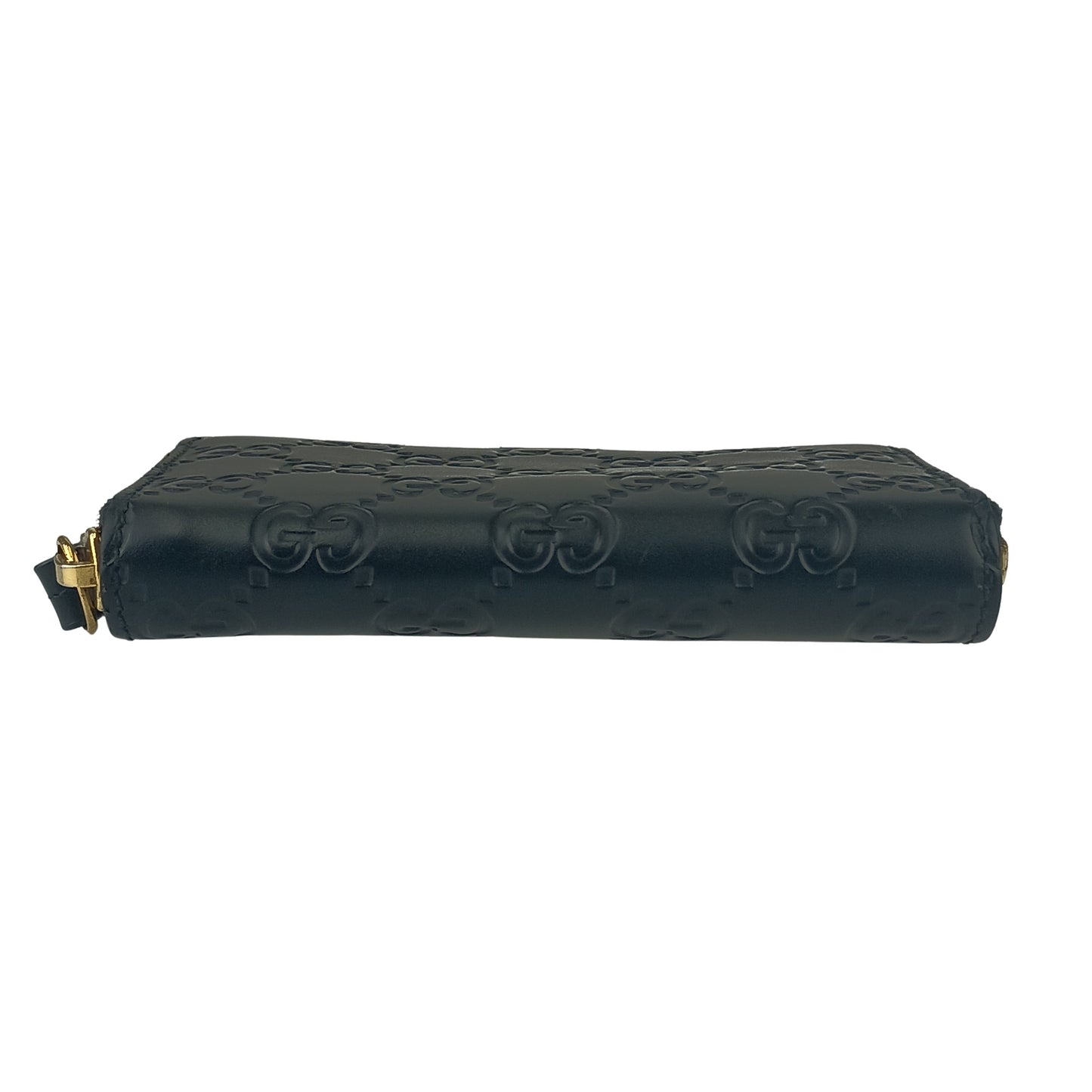 GUCCI グッチ コインケース グッチシマ ジップアラウンド コインパース 447939 ブラック レザー ユニセックス ゴールド金具