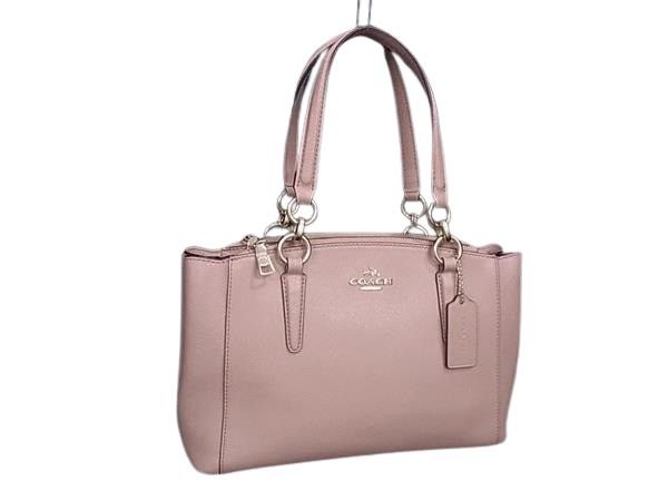 COACH コーチ ハンドバッグ クリスティ キャリーオール F57523 ベージュ レザー レディース ゴールド金具