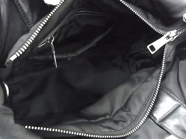 PRADA プラダ ハンドバッグ トライアングルロゴ 1BG959 ネイビー ブラック テスートナイロン レディース 2WAY 三角ロゴマーク 美品
