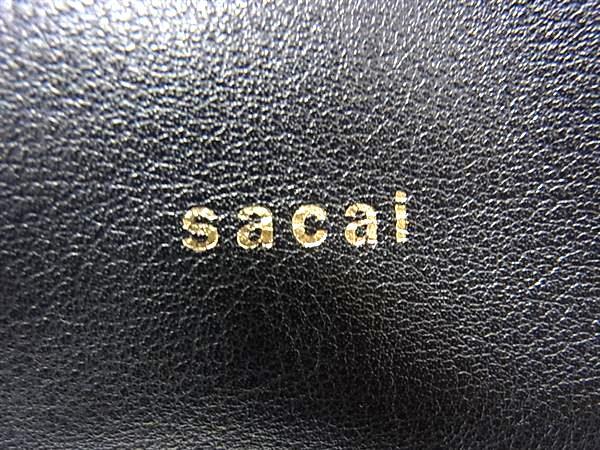 Sacai サカイ ショルダーバッグ ブラック レザー レディース 美品