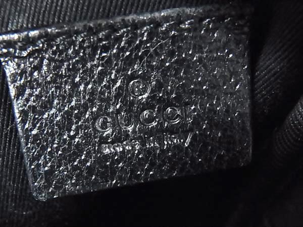 GUCCI グッチ ポーチ GGキャンバス 115249 ブラック キャンバス レザー ユニセックス