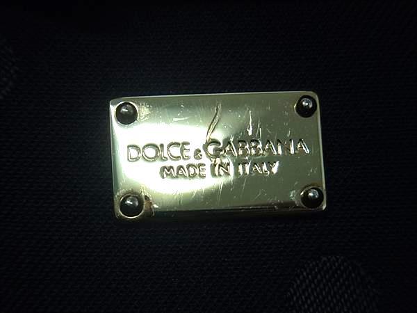DOLCE＆GABBANA ドルチェアンドガッバーナ クラッチバッグ BM1658 ブラック レザー メンズ ゴールド金具 美品