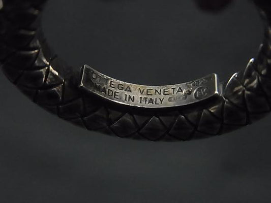 BOTTEGA VENETA ボッテガヴェネタ ネックレス ピンク レザー SV925 レディース