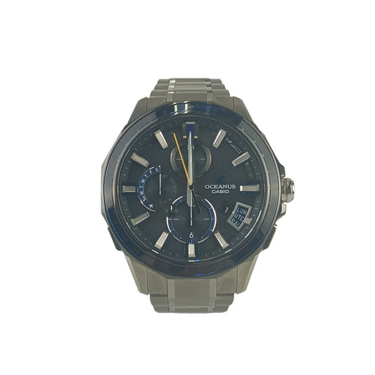 CASIO カシオ 腕時計 Bluetooth搭載GPS電波ソーラー オシアナス OCWG2000G1AJF ブラック文字盤 サファイアガラスベゼル チタン メンズ アナログ 美品