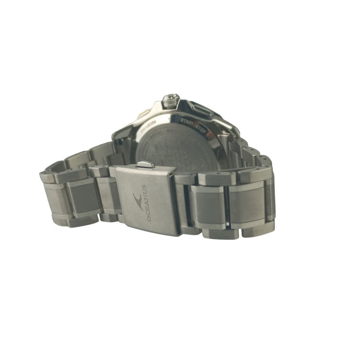 CASIO カシオ 腕時計 Bluetooth搭載GPS電波ソーラー オシアナス OCWG2000G1AJF ブラック文字盤 サファイアガラスベゼル チタン メンズ アナログ 美品