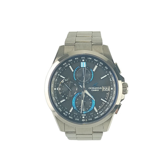 CASIO カシオ 腕時計 Classic Line オシアナス OCWT26001AJF ブラック文字盤 チタン メンズ アナログ 美品