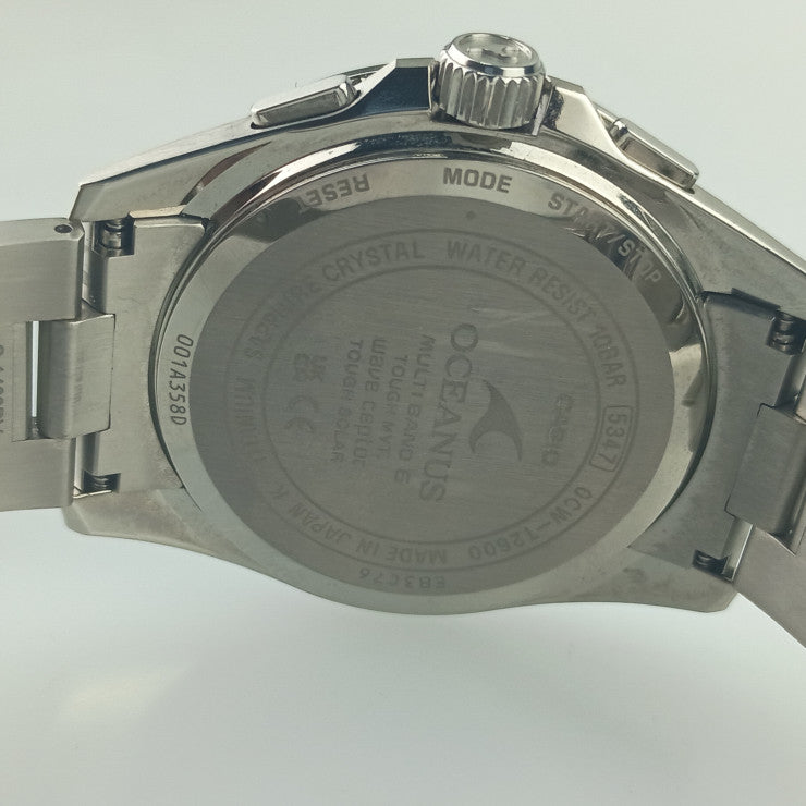 CASIO カシオ 腕時計 Classic Line オシアナス OCWT26001AJF ブラック文字盤 チタン メンズ アナログ 美品