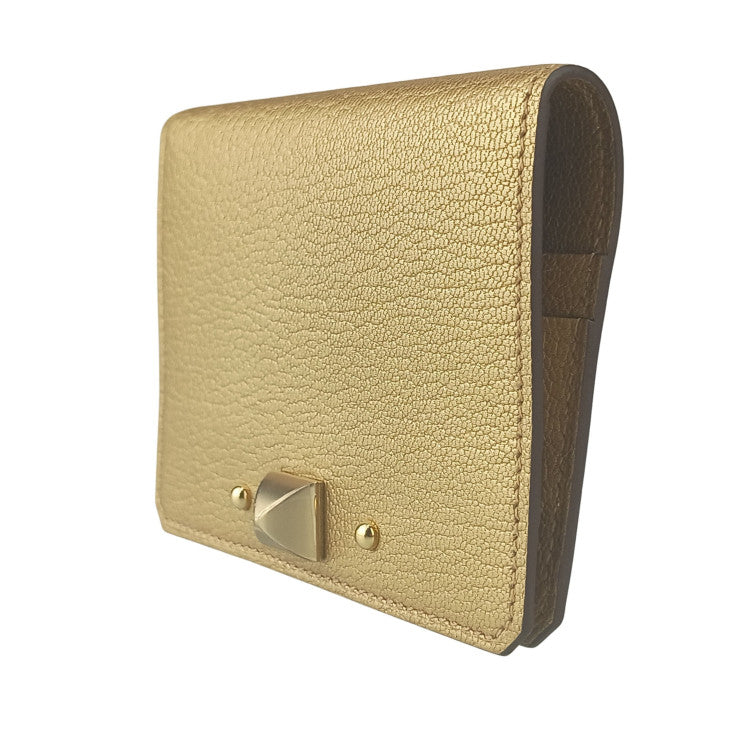 HERMES エルメス カードケース 名刺入れ MEDOR メドール 084864CP DORE ゴールド シャムキライト ユニセックス ゴールド金具 新古未使用展示品