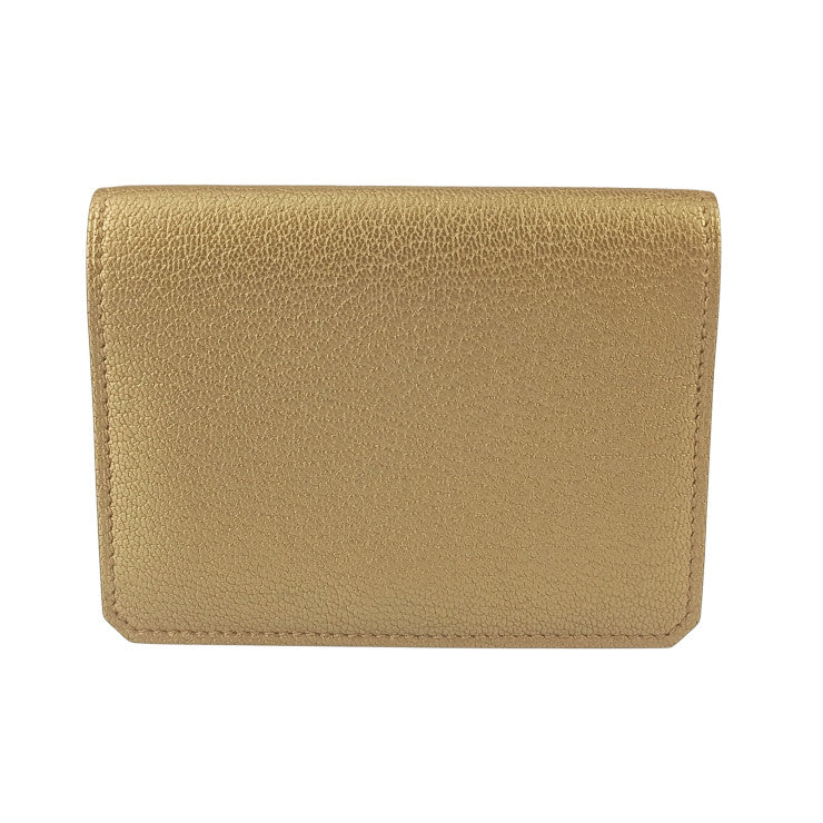 HERMES エルメス カードケース 名刺入れ MEDOR メドール 084864CP DORE ゴールド シャムキライト ユニセックス ゴールド金具 新古未使用展示品