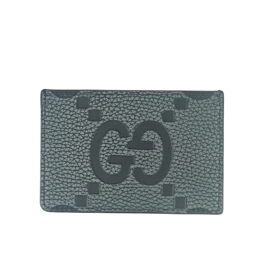 GUCCI グッチ カードケース 名刺入れ マキシGGカードケース 812681 グレー レザー ユニセックス 新品未使用展示品