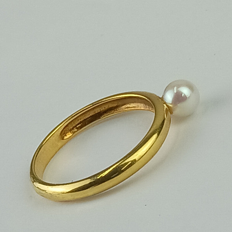 PERSON’S パーソンズ 指輪 パールリング - イエローゴールド K18 レディース 10号