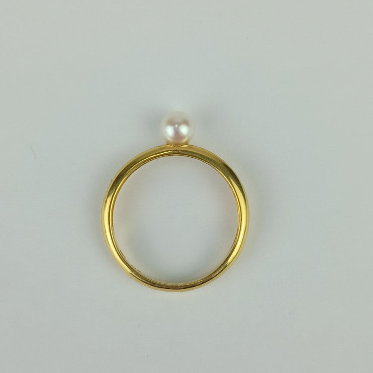 PERSON’S パーソンズ 指輪 パールリング - イエローゴールド K18 レディース 10号