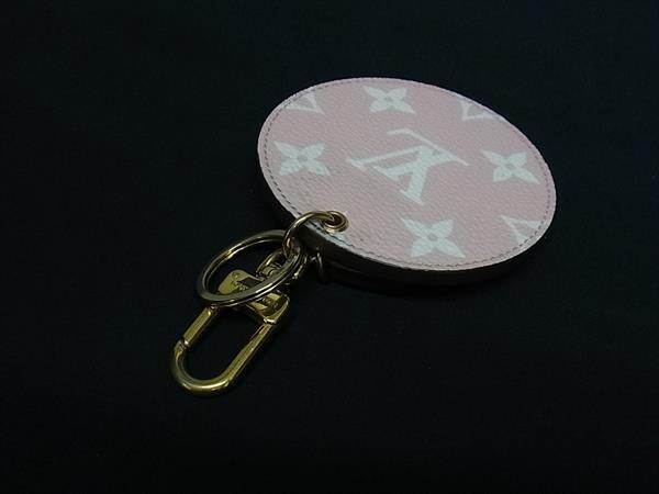LOUIS VUITTON ルイヴィトン キーホルダー モノグラム ポルトクレ イリュスト M67847 レッド系×ピンク系×アイボリー系 PVC レザー ユニセックス バッグチャーム ゴールド金具