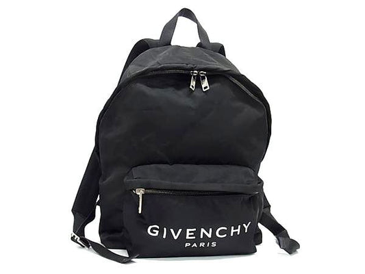 GIVENCHY ジバンシィ リュックサック アーバン バックパック BK500J ブラック ナイロン×レザー ユニセックス シルバー金具