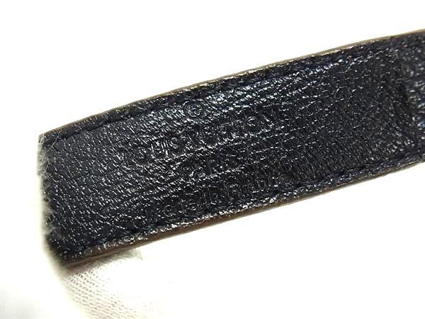 LOUIS VUITTON ルイヴィトン ブレスレット グッドラック ブレス M64441 ブラウン オーストリッチ ユニセックス ゴールド金具 美品