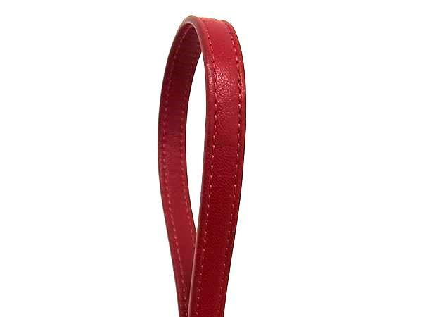 CELINE セリーヌ ショルダーバッグ トリオ ラージ - レッド系 レザー レディース 美品