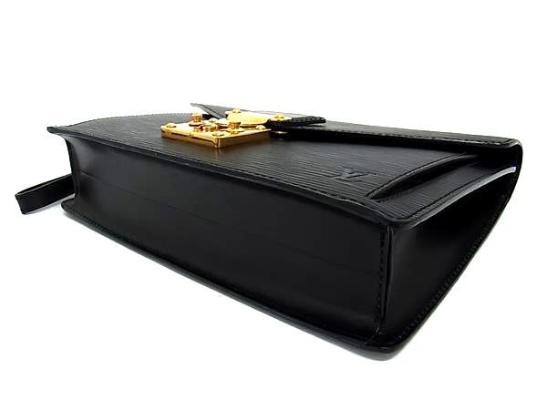 LOUIS VUITTON ルイヴィトン クラッチバッグ エピ ポシェット セリエ ドラゴンヌ M52612 ノワール レザー メンズ リストレット ゴールド金具