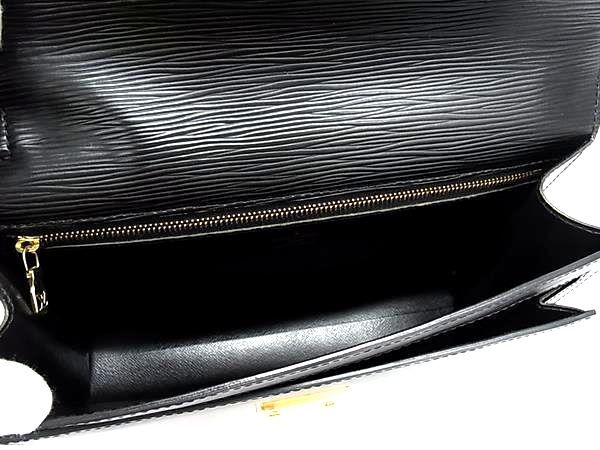 LOUIS VUITTON ルイヴィトン クラッチバッグ エピ ポシェット セリエ ドラゴンヌ M52612 ノワール レザー メンズ リストレット ゴールド金具