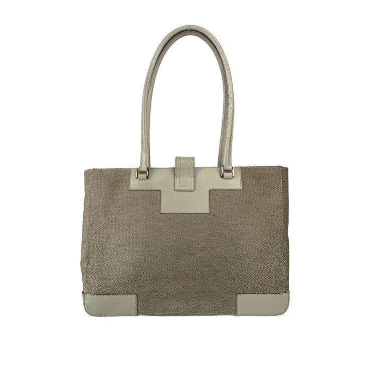 GUCCI グッチ ハンドバッグ Gロゴ トートバッグ 002 1109 001998 ベージュ系 キャンバス×レザー レディース