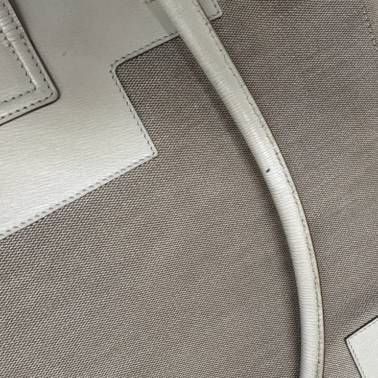 GUCCI グッチ ハンドバッグ Gロゴ トートバッグ 002 1109 001998 ベージュ系 キャンバス×レザー レディース