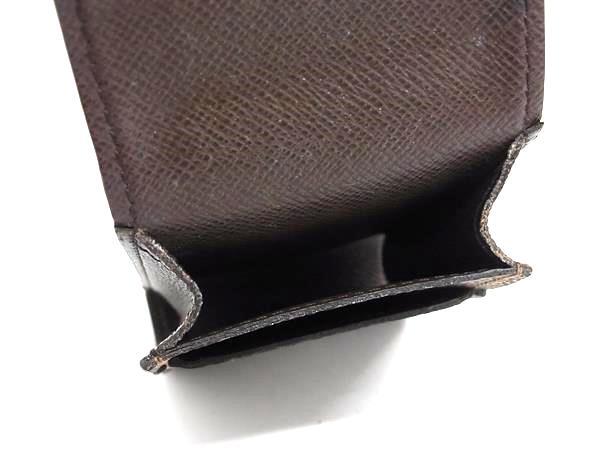 LOUIS VUITTON ルイヴィトン シガレットケース ダミエ エテュイ シガレット N63024 エベヌ PVC レザー ユニセックス 煙草ケース
