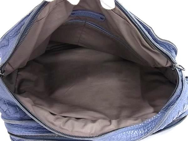 BOTTEGA VENETA ボッテガヴェネタ ハンドバッグ イントレチャート ビジネスバッグ - ブルー系 レザー メンズ 2WAY ショルダーバッグ