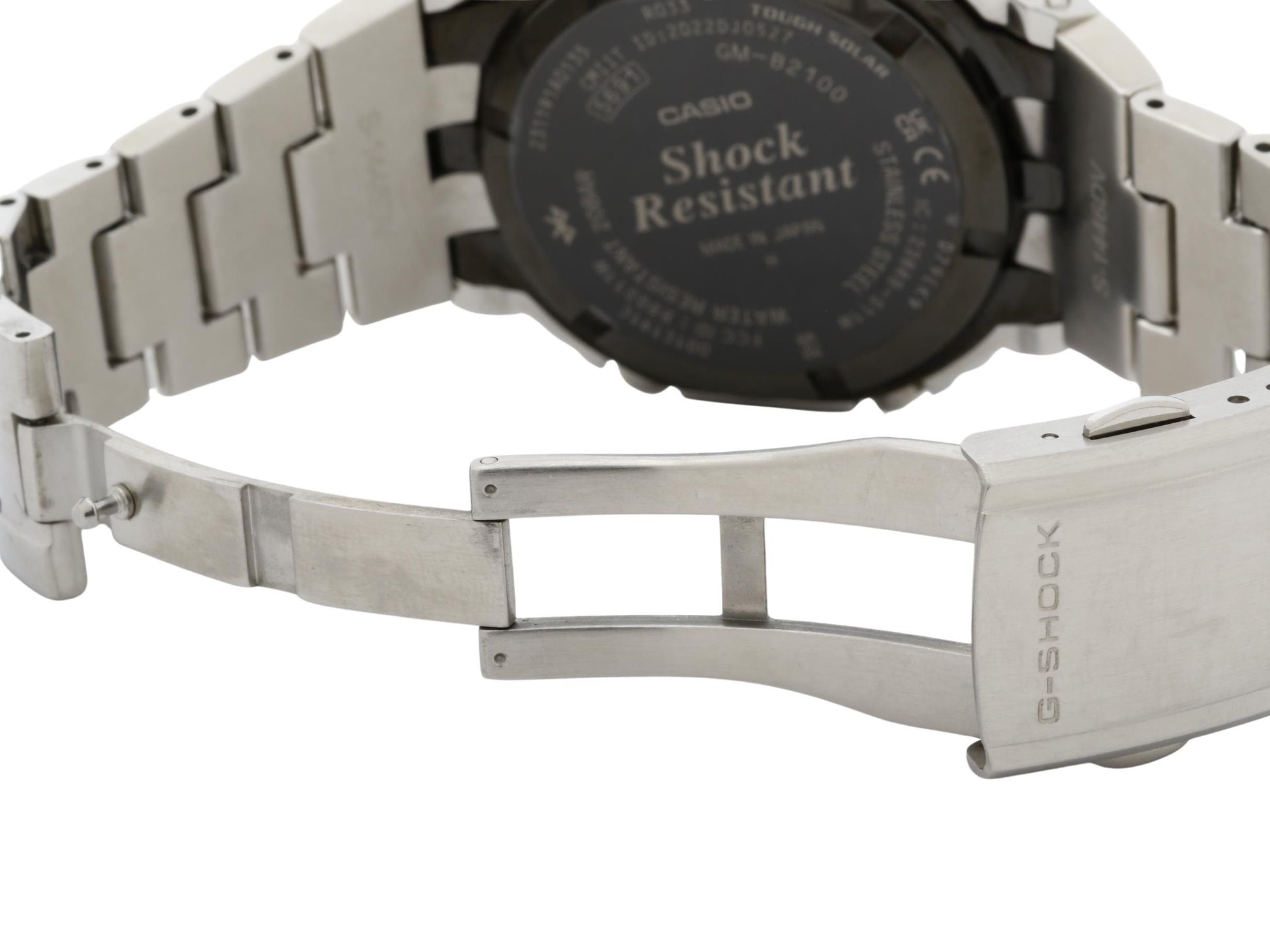 CASIO カシオ 腕時計 GSHOCK レインボーカラーアクセント マスターピースデザインモデル GMB2100PC1AJF ブラック文字盤 シルバー SS メンズ アナデジ 美品