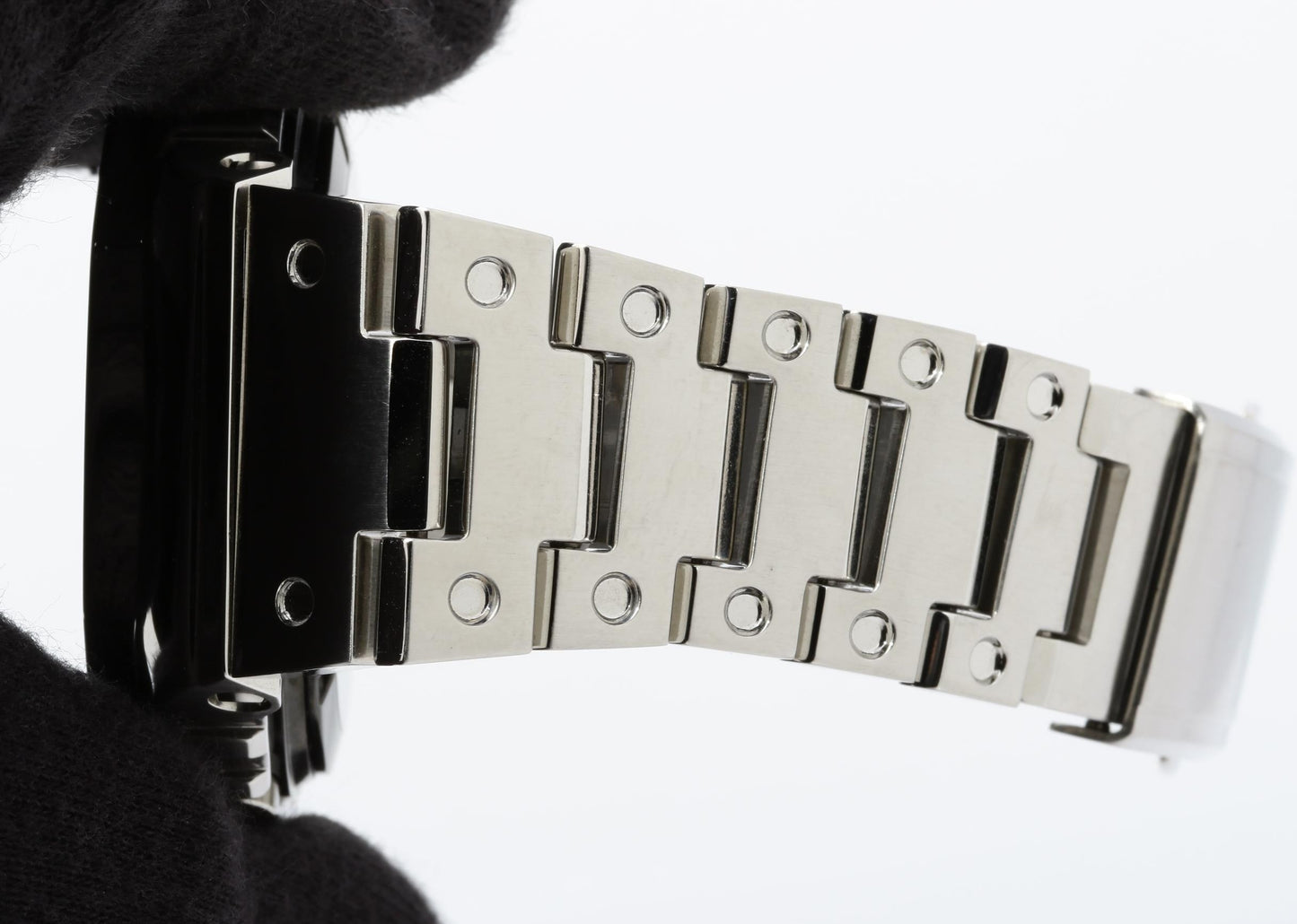 CASIO カシオ 腕時計 GSHOCK レインボーカラーアクセント マスターピースデザインモデル GMB2100PC1AJF ブラック文字盤 シルバー SS メンズ アナデジ 美品