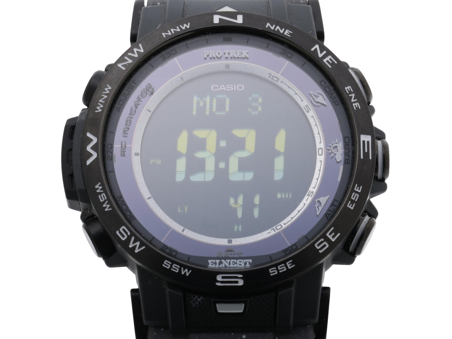 CASIO カシオ 腕時計 プロトレック Climber Line PRW30ECA1JR ブラック グレー系 樹脂／SS メンズ ELNEST CREATIVE ACTIVITY コラボレーションモデル デジタル 美品