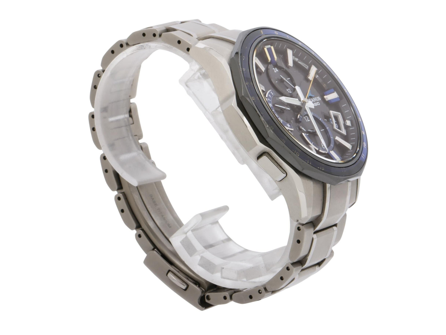 CASIO カシオ 腕時計 オシアナス OCWG2000G1AJF ブラック文字盤 シルバー チタン メンズ アナログ 美品