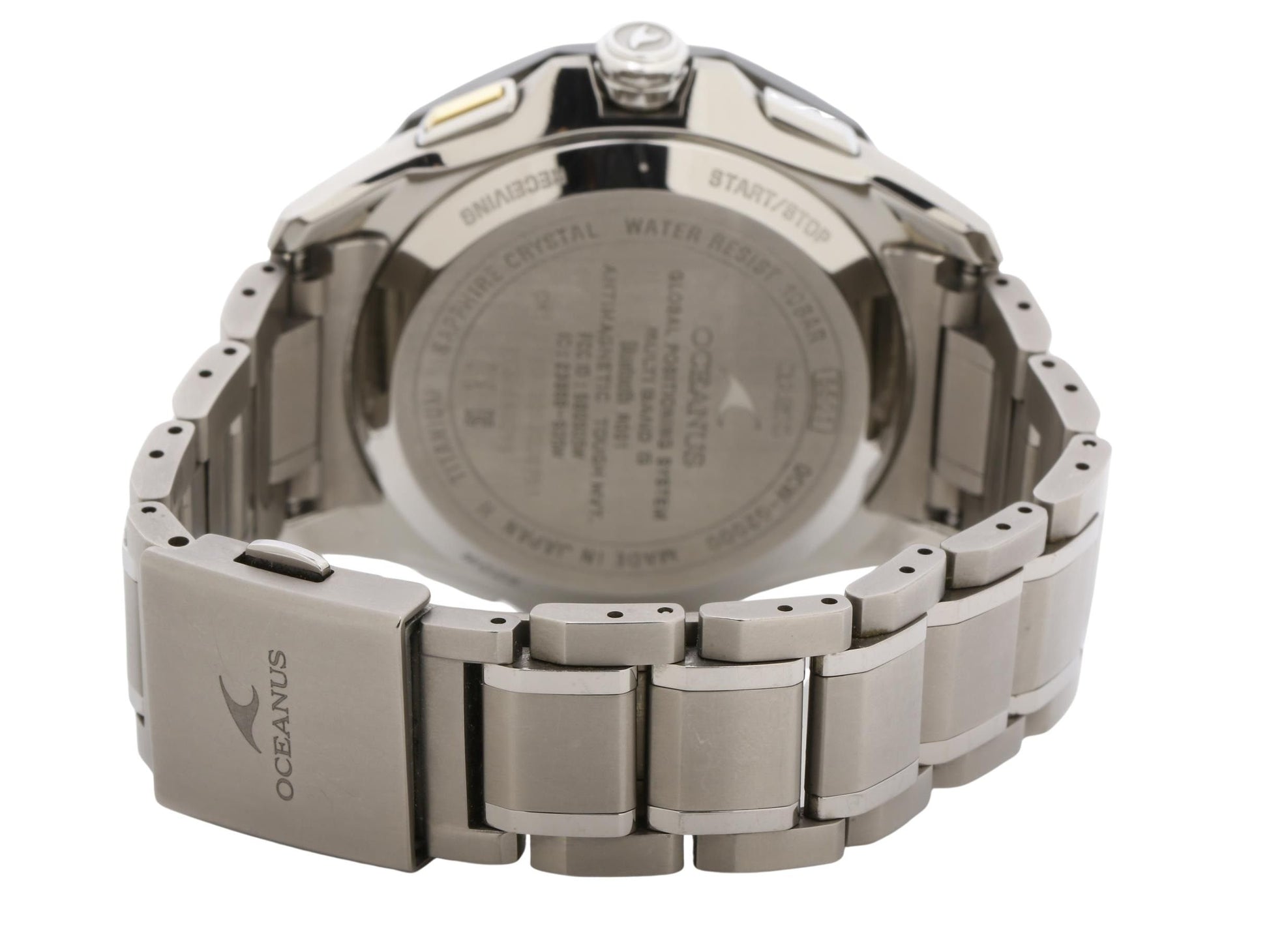 CASIO カシオ 腕時計 オシアナス OCWG2000G1AJF ブラック文字盤 シルバー チタン メンズ アナログ 美品