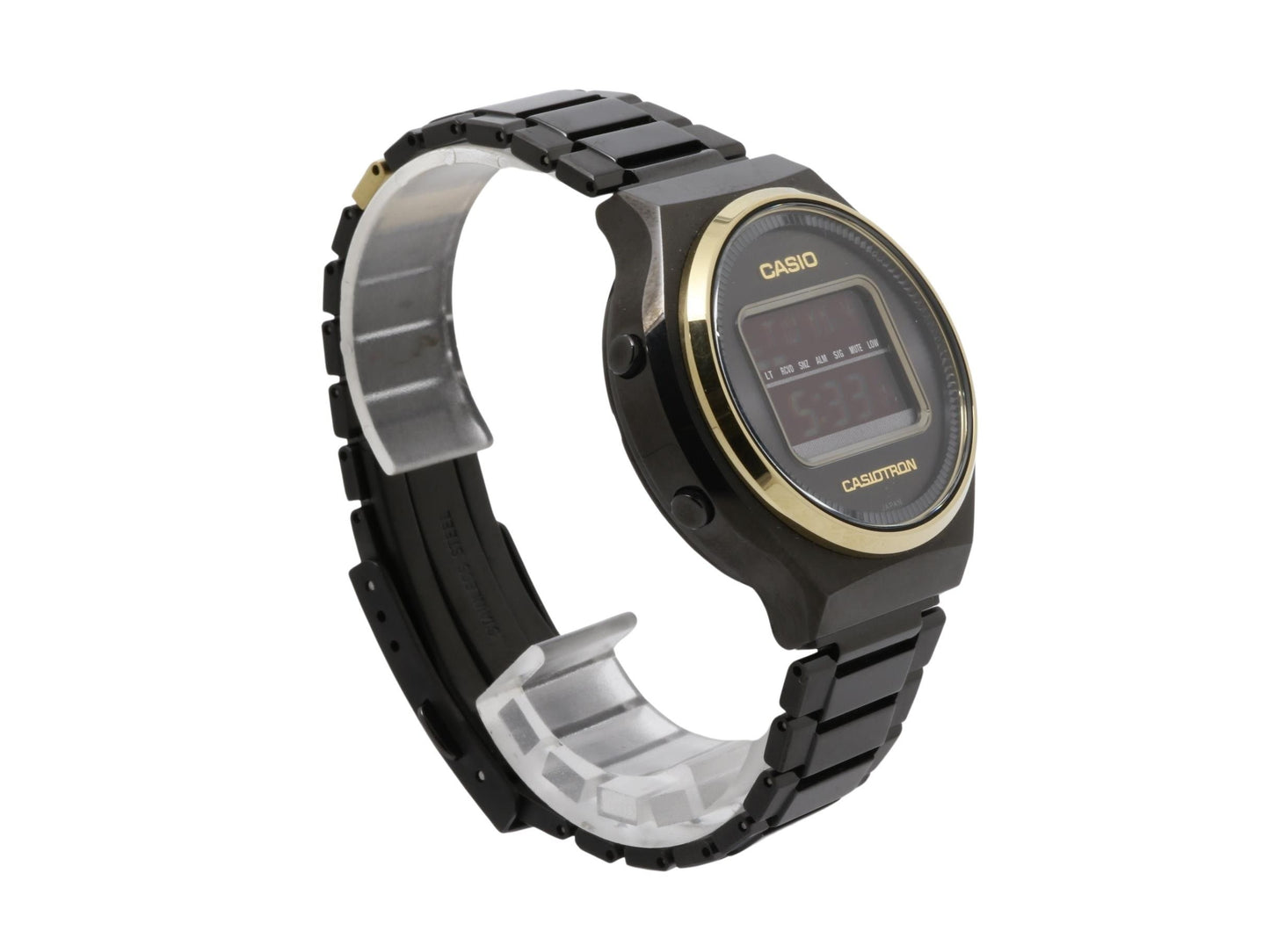 CASIO カシオ 腕時計 カシオトロン TRN50ZE1AJR ブラック ゴールド SS メンズ カシオウオッチ50周年記念モデル デジタル 超美品