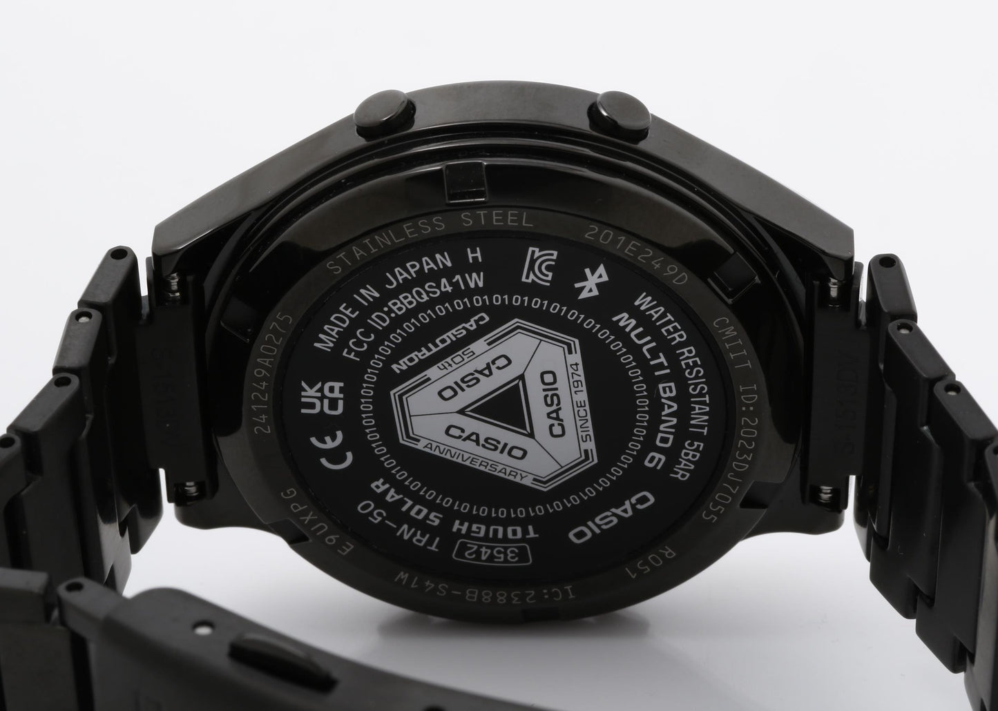 CASIO カシオ 腕時計 カシオトロン TRN50ZE1AJR ブラック ゴールド SS メンズ カシオウオッチ50周年記念モデル デジタル 超美品