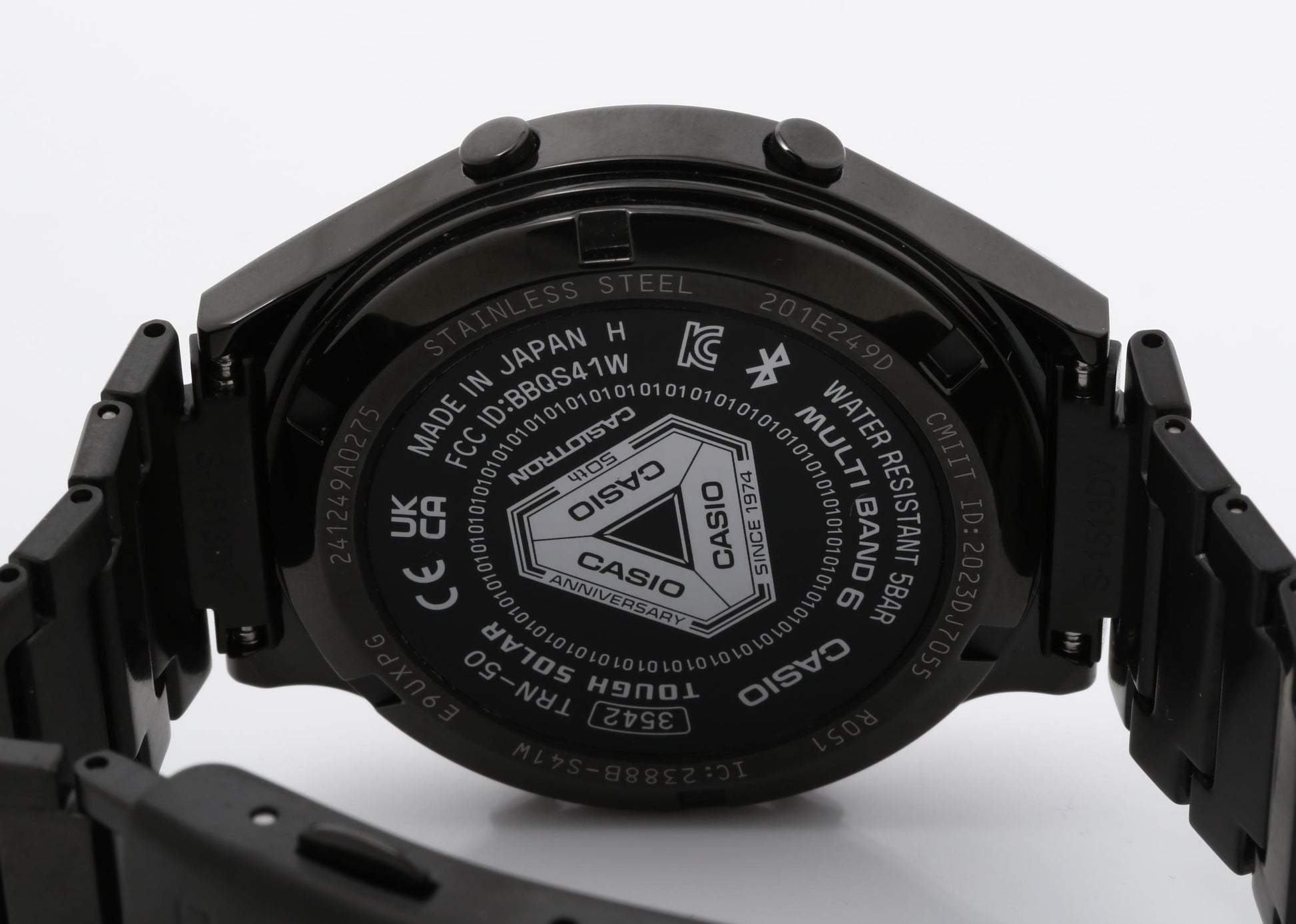 CASIO カシオ 腕時計 カシオトロン TRN50ZE1AJR ブラック ゴールド SS メンズ カシオウオッチ50周年記念モデル デジタル 超美品