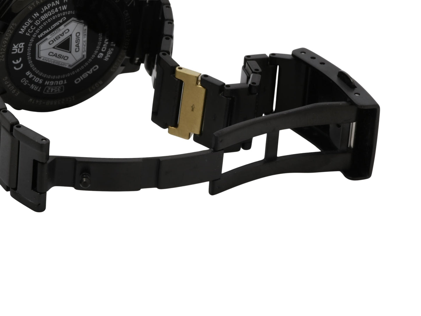 CASIO カシオ 腕時計 カシオトロン TRN50ZE1AJR ブラック ゴールド SS メンズ カシオウオッチ50周年記念モデル デジタル 超美品