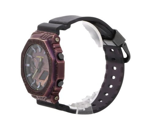 CASIO カシオ 腕時計 GSHOCK ANALOGDIGITAL 2100 Series GM2100MWG1AJR パープル SS/樹脂 メンズ ミルキーウェイギャラクシー 天の川銀河 アナデジ 美品
