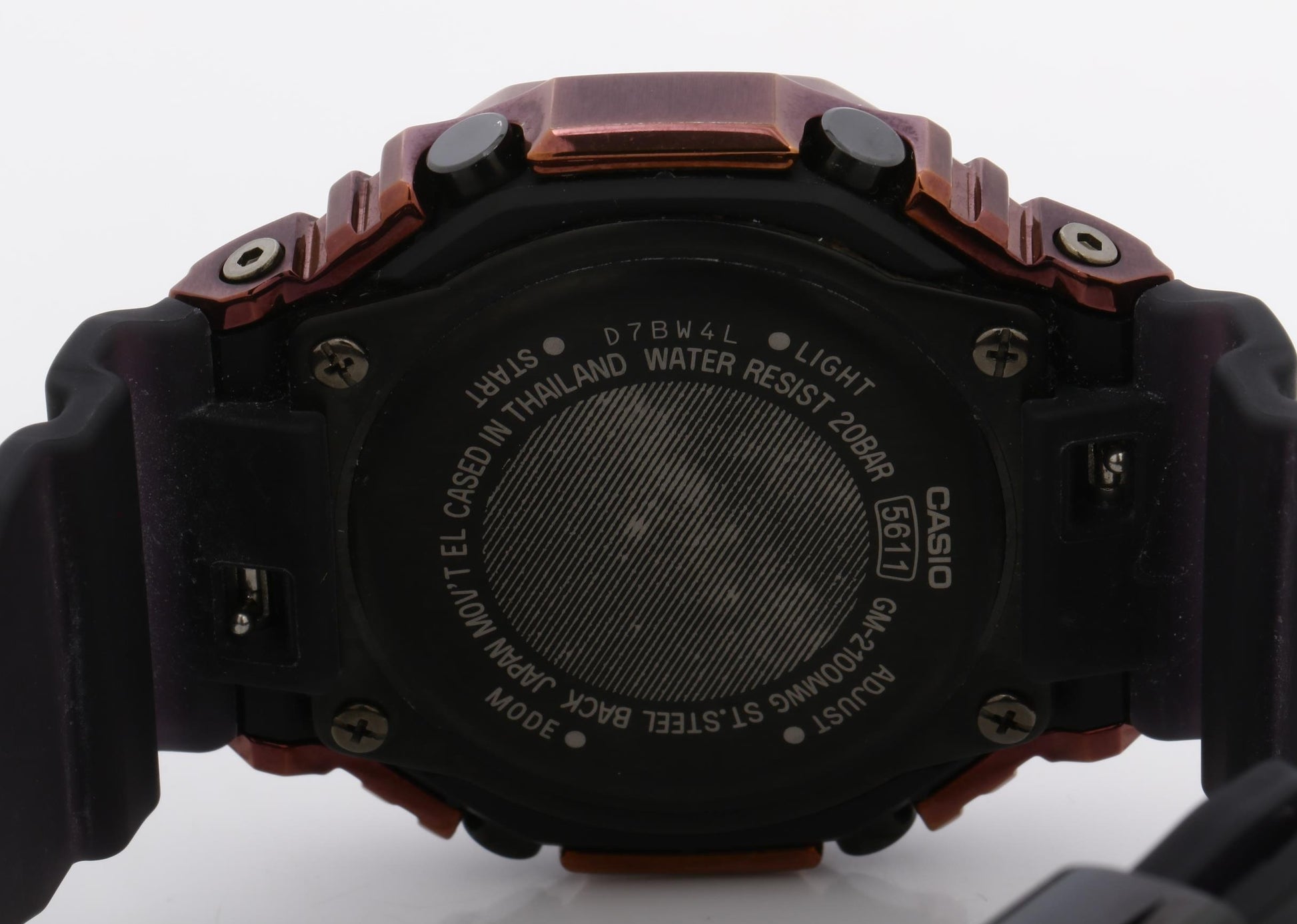 CASIO カシオ 腕時計 GSHOCK ANALOGDIGITAL 2100 Series GM2100MWG1AJR パープル SS/樹脂 メンズ ミルキーウェイギャラクシー 天の川銀河 アナデジ 美品