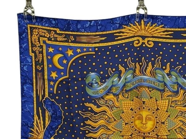 HERMES エルメス スカーフ カレ90 マルチカラー シルク100% レディース CARPE DIEM 今日一日を楽しむ