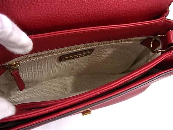 TORY BURCH トリーバーチ ハンドバッグ レッド レザー スエード レディース 2WAY 新古未使用展示品