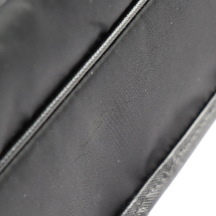 PRADA プラダ メッセンジャーバッグ ショルダーバッグ 2VD768 ナイロン レザー ブラック シルバー金具 クロスボディバッグ ロゴ